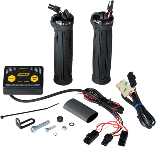 MOOSE OFFROAD Clamp-On Dual Zone Heated Grip Kit for ATVs - Part 215071