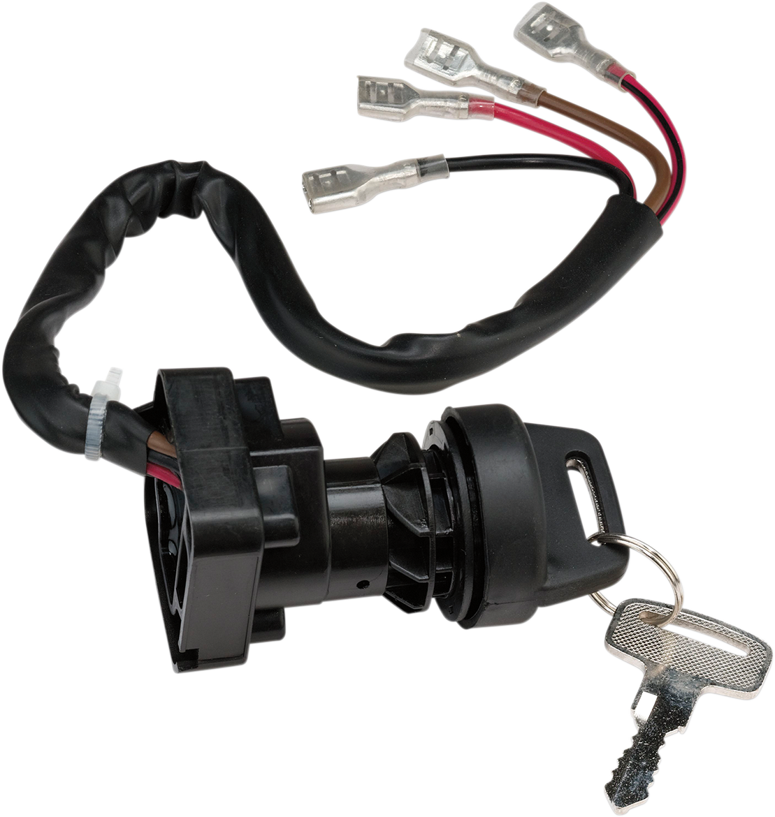 MOOSE Offroad Ignition Switch 100-3024-PU – OEM Replacement with Mounting Nut and Keys