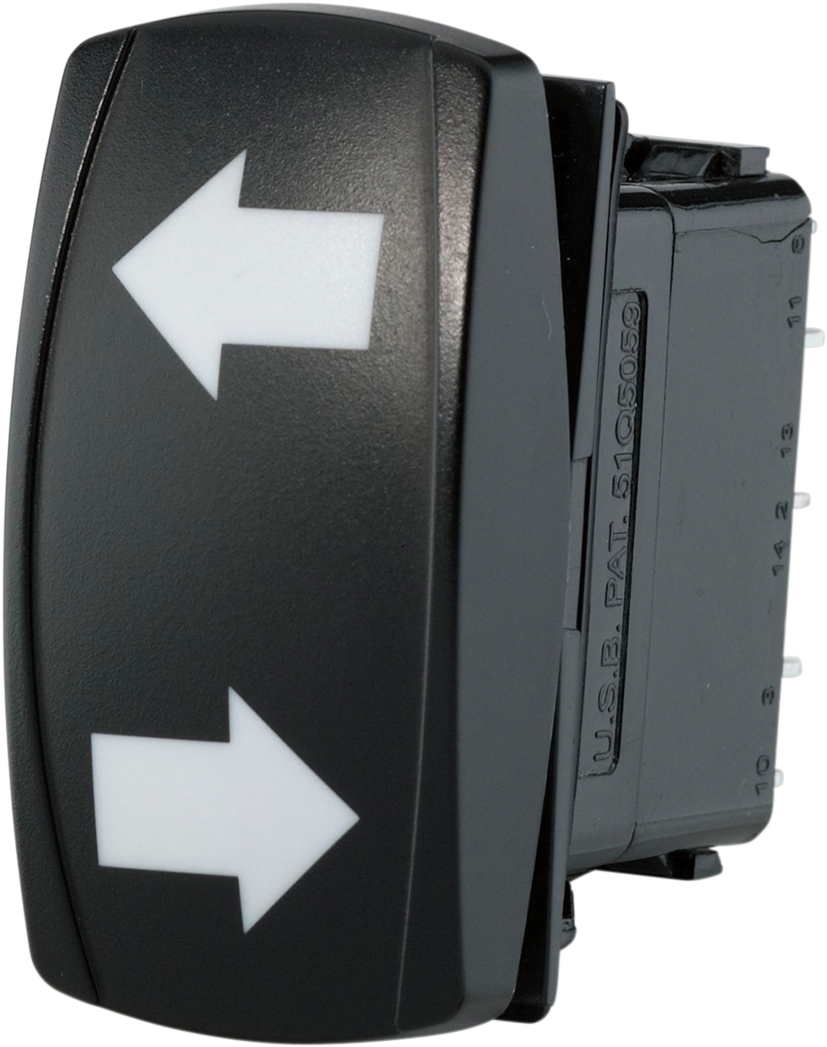 MOOSE OFFROAD Rocker Switch - Left/Right Arrow TURN-SW-Y with LED Backlight for Night Riding