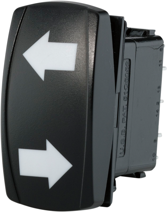 MOOSE OFFROAD Rocker Switch - Left/Right Arrow TURN-SW-Y with LED Backlight for Night Riding