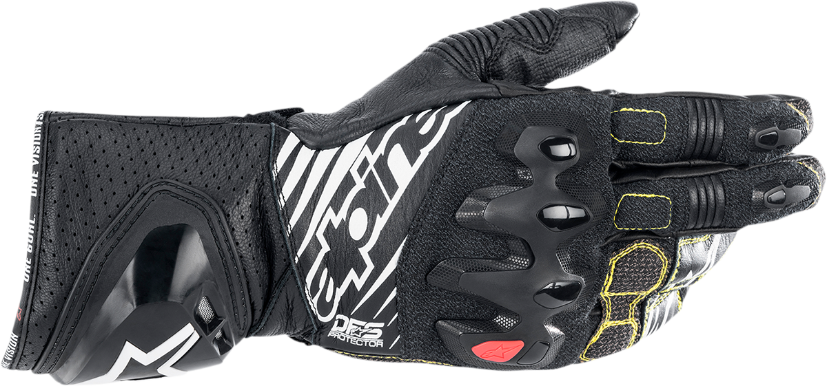 Alpinestars GP Tech v2 Gloves Black/White 3XL – Advanced Impact Protection and Flexibility