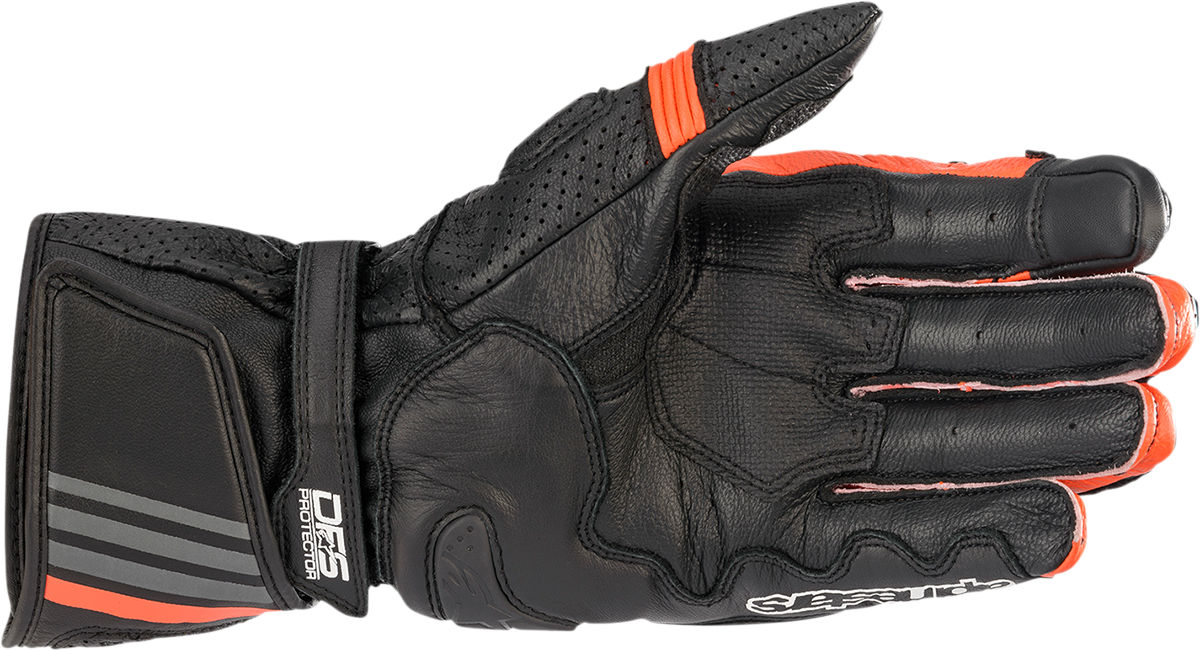 Alpinestars GP Plus R v2 Gloves Black/Fluo Red 3XL - Enhanced Motorcycle Hand Protection