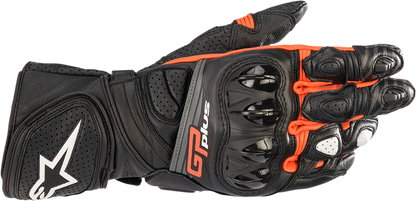 Alpinestars GP Plus R v2 Gloves Black/Fluo Red 3XL - Enhanced Motorcycle Hand Protection