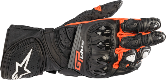 Alpinestars GP Plus R v2 Gloves Black/Fluo Red 3XL - Enhanced Motorcycle Hand Protection