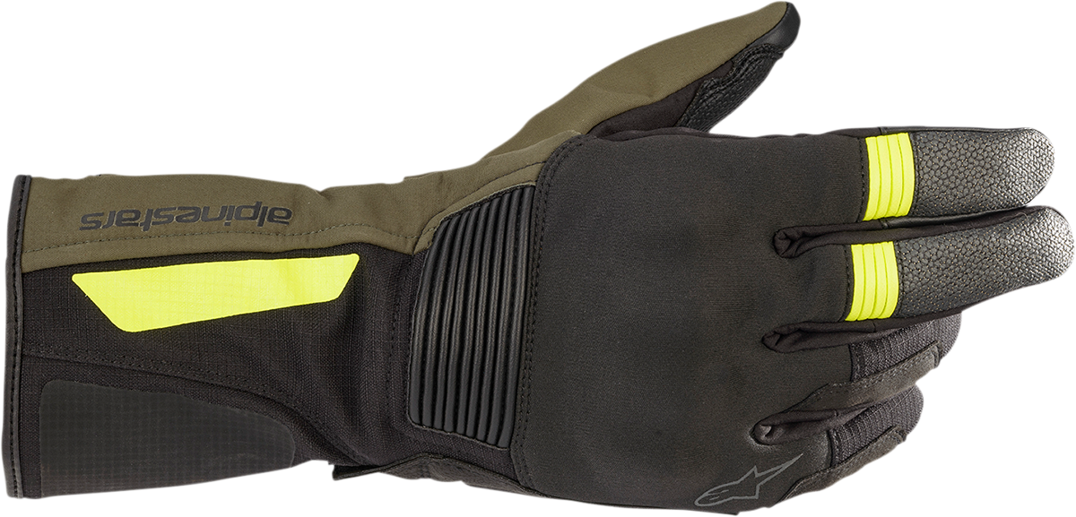 Alpinestars Denali Aerogel Drystar® Gloves - Black Forest/Fluo Yellow - Small