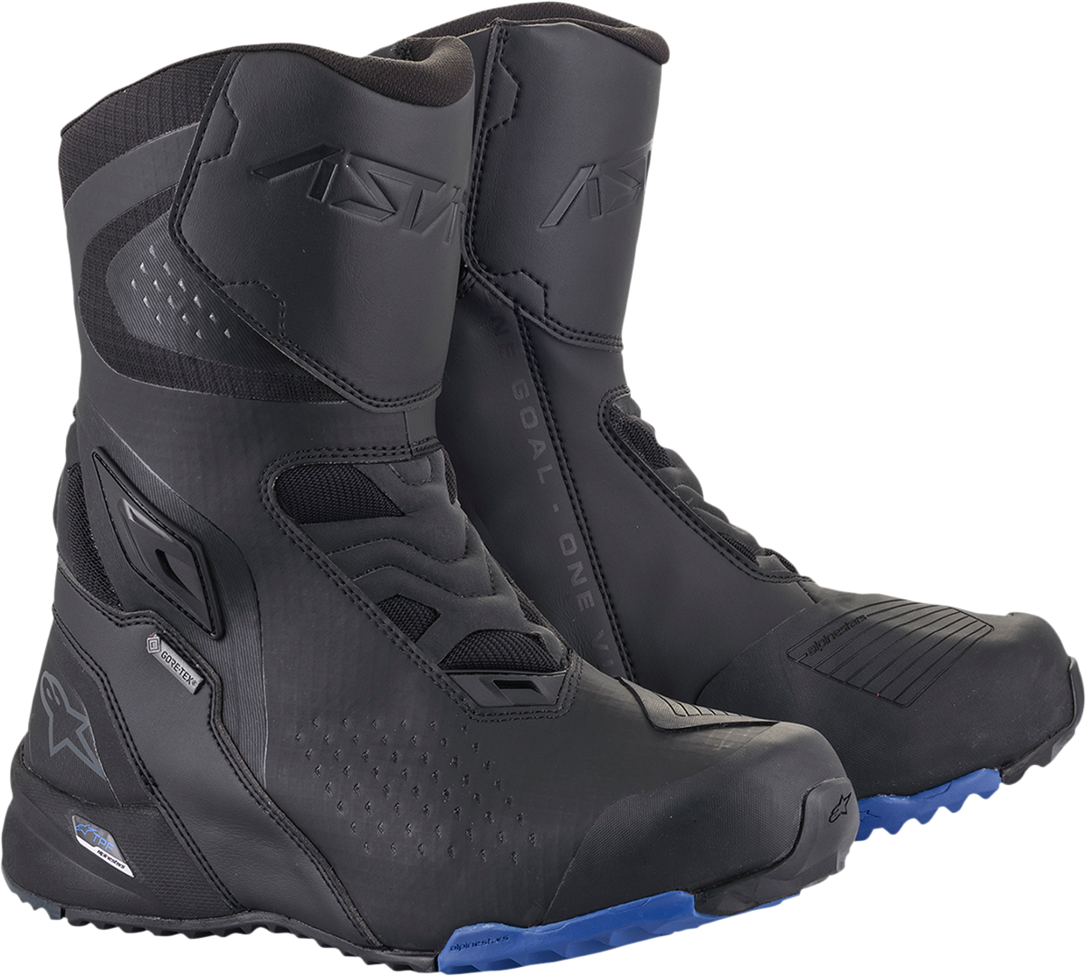 Alpinestars RT-8 Gore-Tex® Motorcycle Boots - Black/Blue US 9 / EU 43