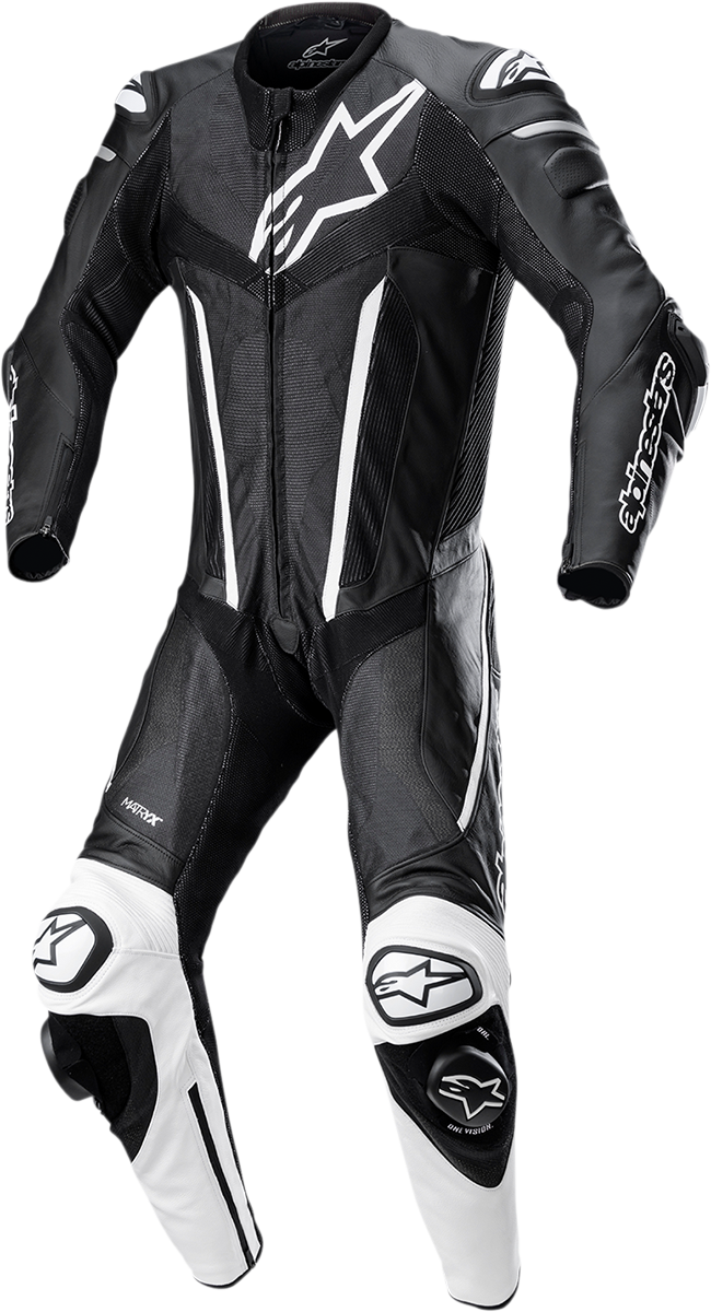 Alpinestars Fusion 1-Piece Race Suit - Black/White US 40 / EU 50 - Model 3153022-12-50