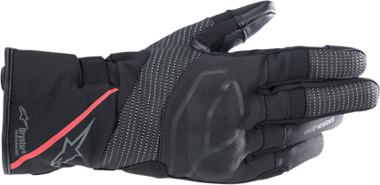 Alpinestars Stella Andes V3 Drystar® Gloves - Black and Coral, XS | Waterproof Motorcycle Gloves with Impact Protection