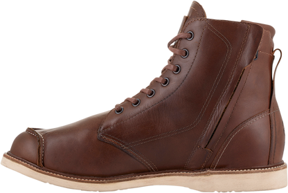 Alpinestars Oscar Monty v2 Boots - Brown, US 8 - Durable Leather & Impact-Resistant Support