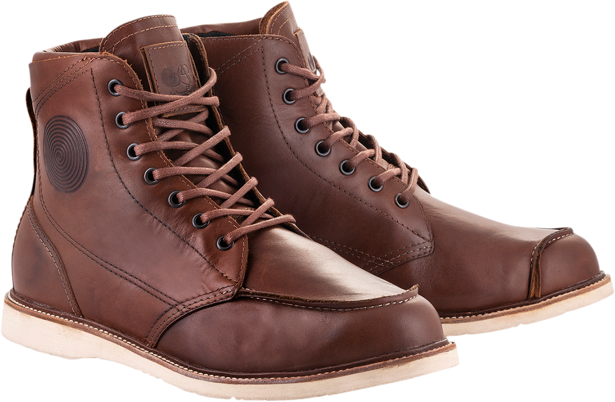 Alpinestars Oscar Monty v2 Boots - Brown, US 8 - Durable Leather & Impact-Resistant Support