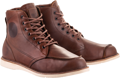 Alpinestars Oscar Monty v2 Boots - Brown, US 8 - Durable Leather & Impact-Resistant Support