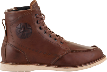 Alpinestars Oscar Monty v2 Boots - Brown, US 8 - Durable Leather & Impact-Resistant Support