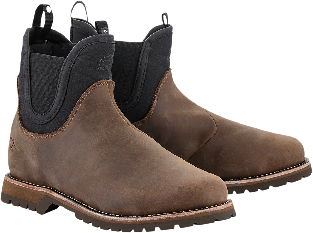 Alpinestars Turnstone Boots - Black/Brown US 8 with Innovative Retention System