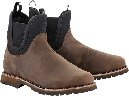 Alpinestars Turnstone Boots - Black/Brown US 8 with Innovative Retention System