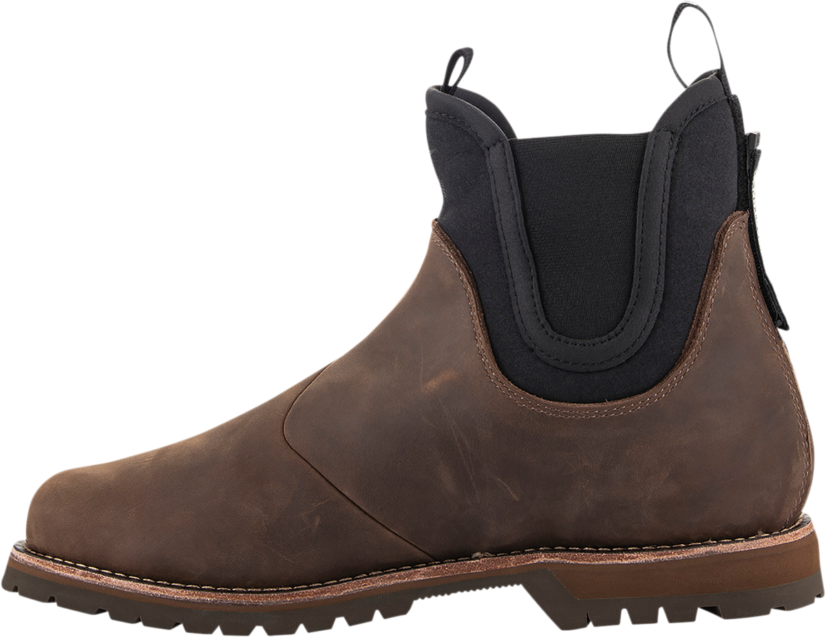 Alpinestars Turnstone Boots - Black/Brown US 8 with Innovative Retention System