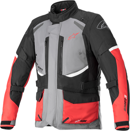 Alpinestars Andes v3 Jacket - Dark Gray/Black/Bright Red, Large - Versatile Motorcycle Performance Gear