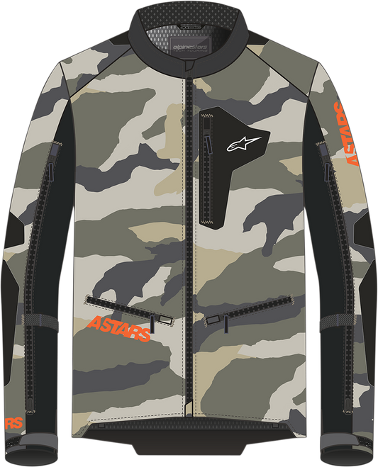 Alpinestars Venture XT Jacket - Mojave Camo/Orange Fluo, Large (Part No. 3303022-824-L)