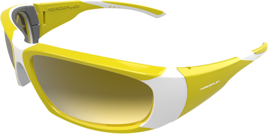 FORCEFLEX Floating Sunglasses - Yellow/White - Yellow Mirror Lens FFS-09084-060