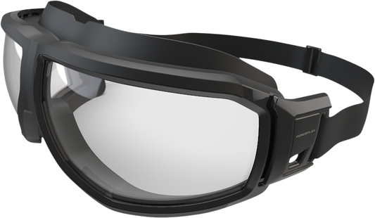 FORCEFLEX Riding Goggle - Black/Gray - Clear Lens FFG-01045-040