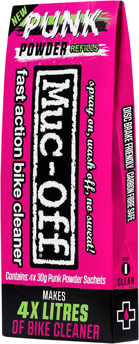 MUC-OFF USA Punk Powder Concentrated Cleaner Refill Pack - 4 Pack 20561