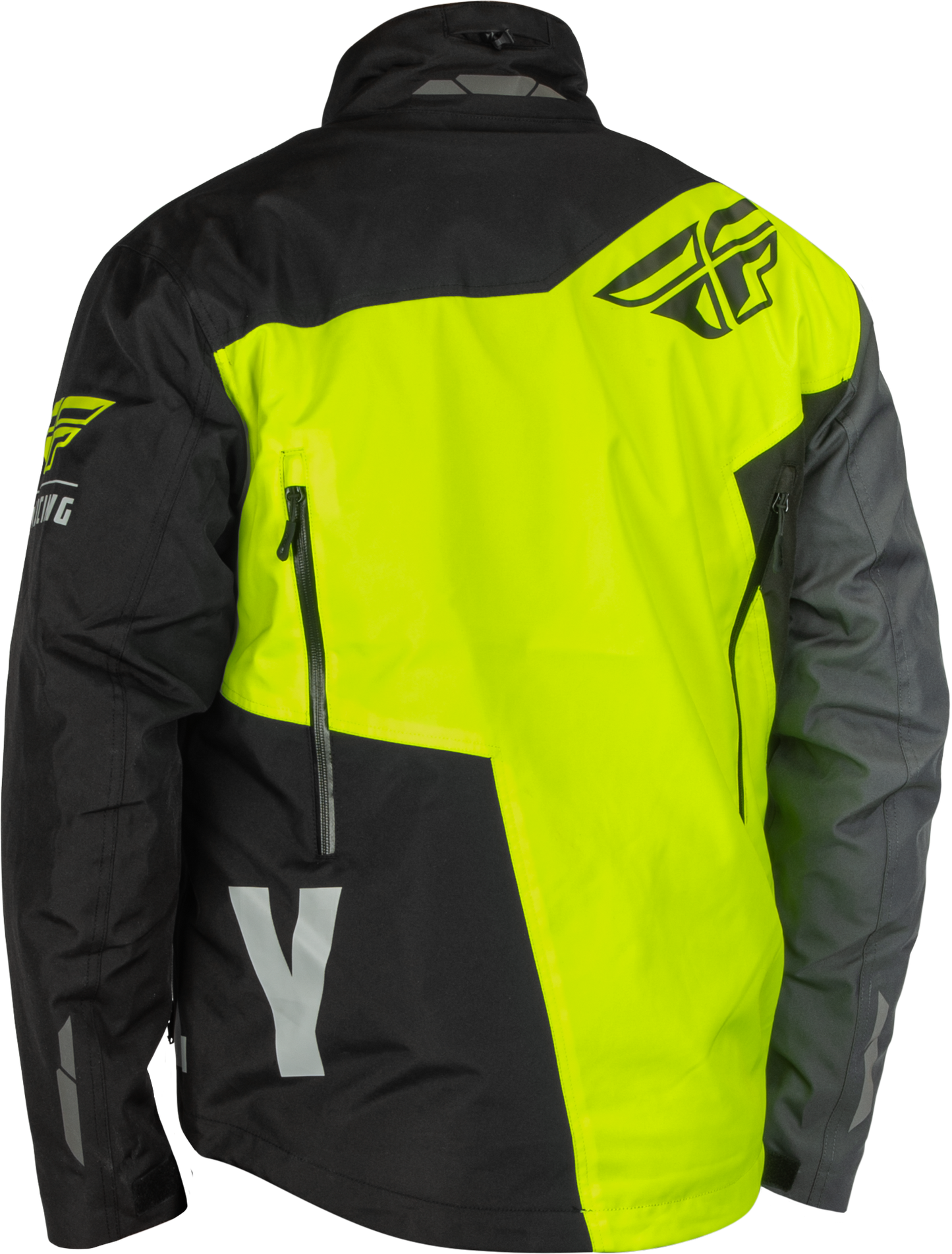 Fly Racing SNX Pro Jacket Black/Hi Vis 3X - Waterproof Snowboarding and Skiing Outerwear