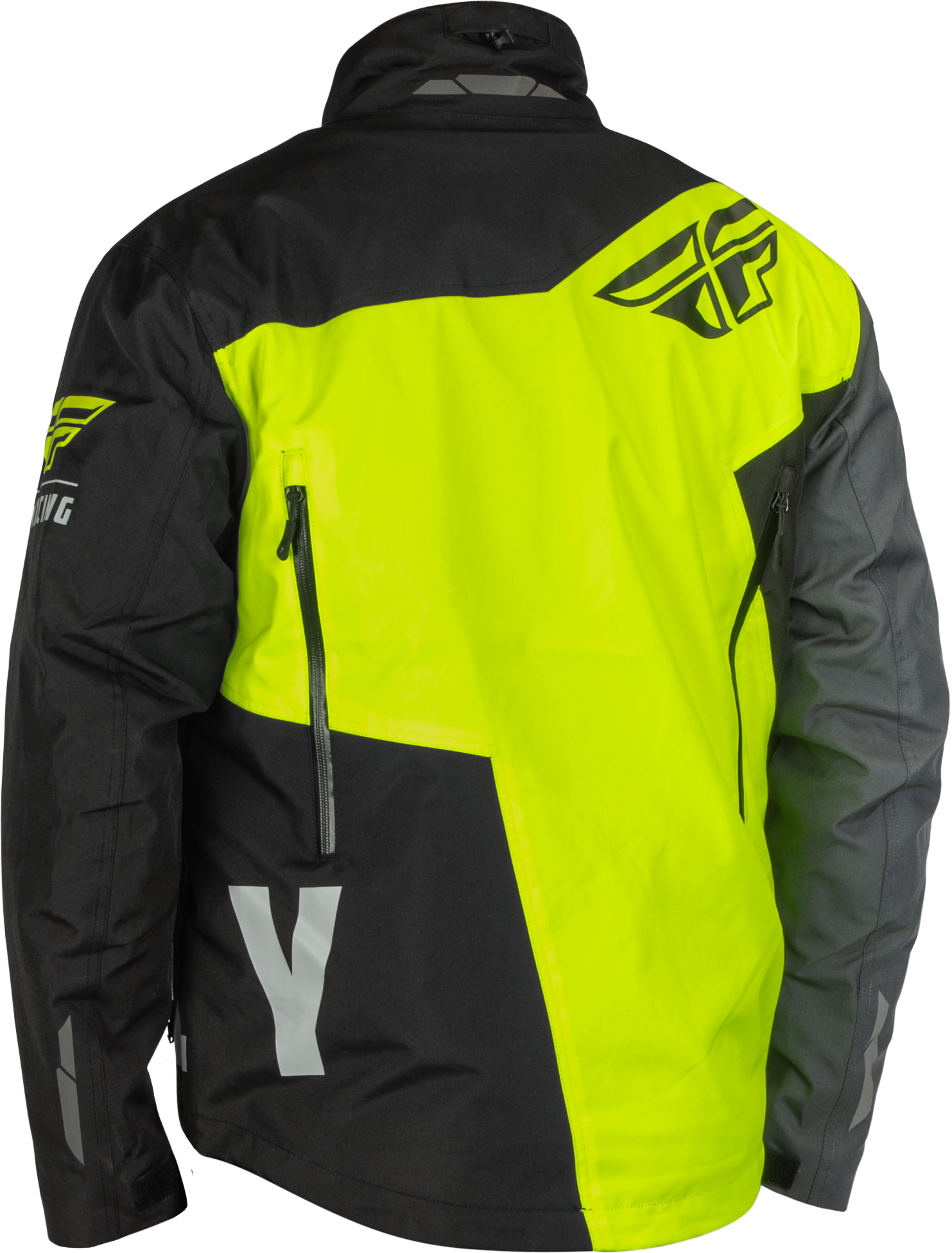 Fly Racing SNX Pro Jacket Black/Hi Vis 3X - Waterproof Snowboarding and Skiing Outerwear
