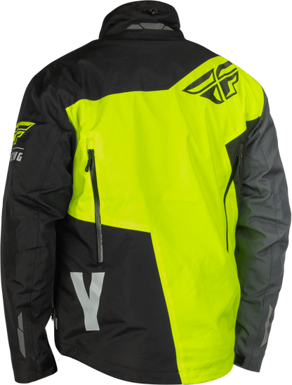 Fly Racing SNX Pro Jacket Black/Hi Vis 3X - Waterproof Snowboarding and Skiing Outerwear