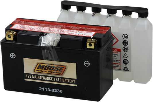 MOOSE OFFROAD AGM Battery - YT7B-BS (Part Number: MT7B-BS)