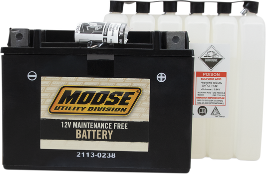 Moose Offroad AGM Battery YTX15L-BS (Part Number: MTX15L-BS) for Reliable Power and Durability