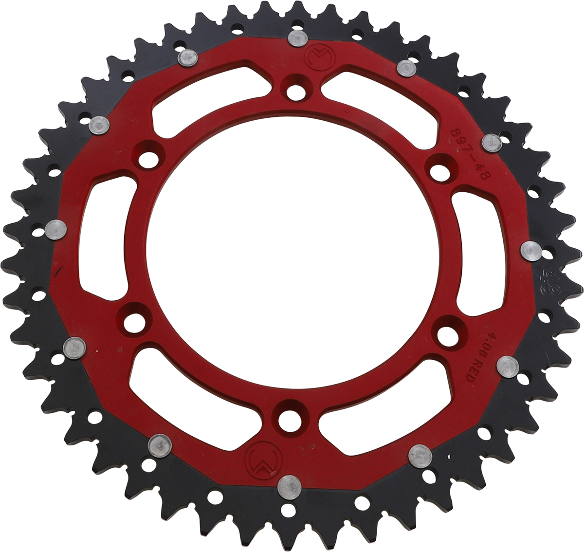 MOOSE OFFROAD Dual Sprocket - 48 Tooth - Red for Gas Gas 1210-897-48-13X