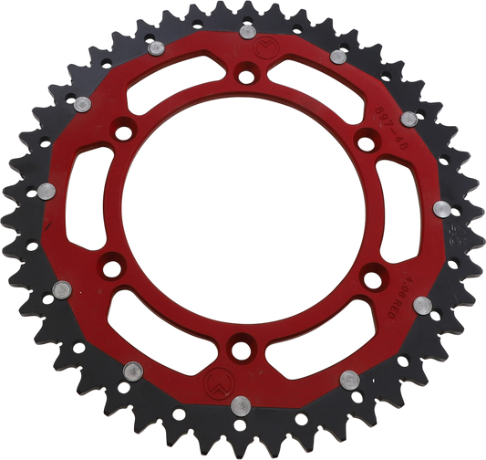 MOOSE OFFROAD Dual Sprocket - 48 Tooth - Red for Gas Gas 1210-897-48-13X