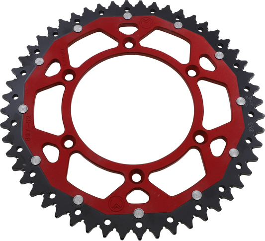MOOSE OFFROAD Dual Sprocket - 52 Tooth - Red for Gas Gas 1210-897-52-13X