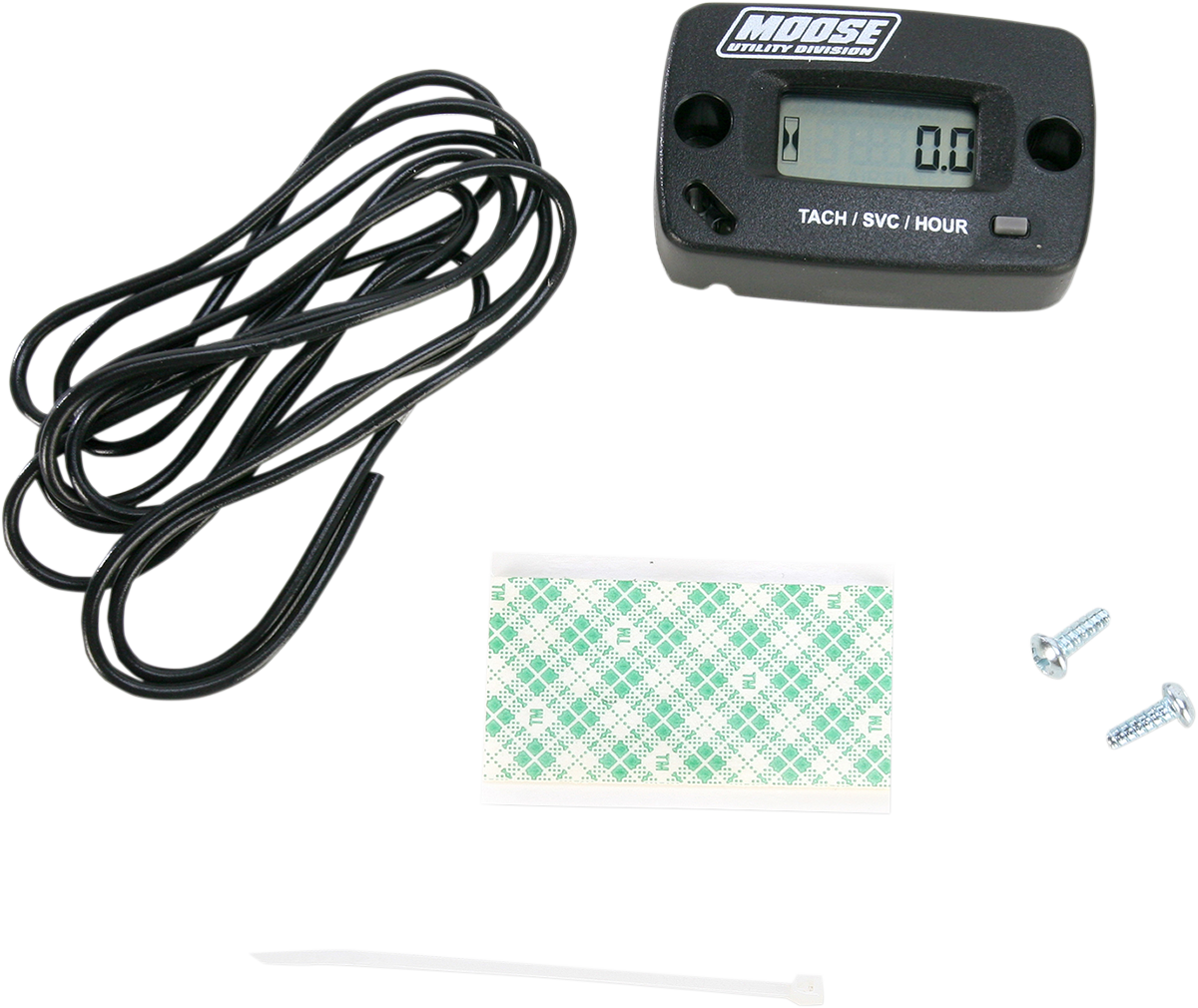 Moose Offroad HR-8067M-2 Resettable Hour Meter for Motorcycles, ATVs, UTVs, Snowmobiles, and PWC