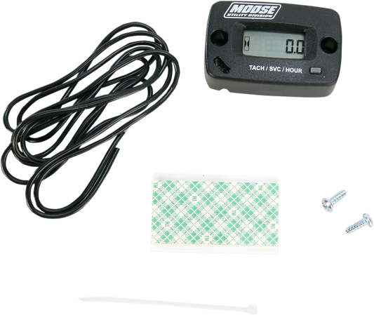 Moose Offroad HR-8067M-2 Resettable Hour Meter for Motorcycles, ATVs, UTVs, Snowmobiles, and PWC