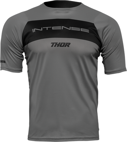 THOR Intense Assist Dart Short-Sleeve Jersey - Gray/Black - XS (Part Number 5120-0156)