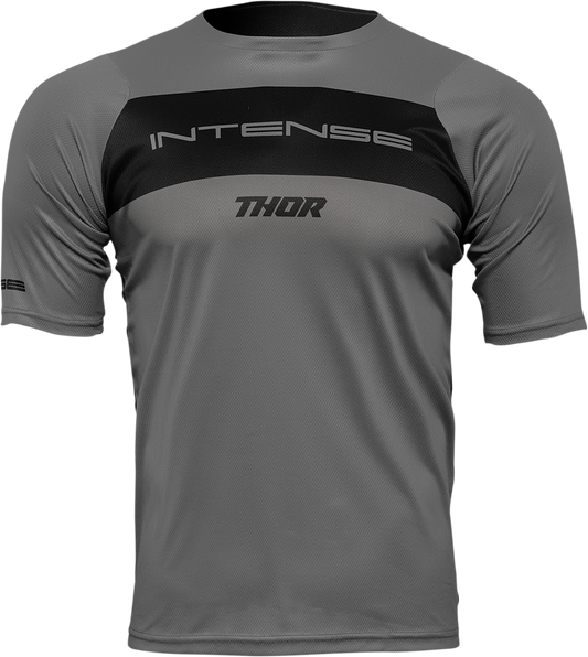 THOR Intense Assist Dart Short-Sleeve Jersey - Gray/Black - XS (Part Number 5120-0156)
