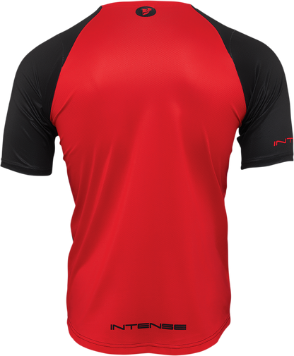 THOR Intense Assist Dart Short-Sleeve MTB Jersey - Black/Red, Size XL (Part Number 5120-0154)