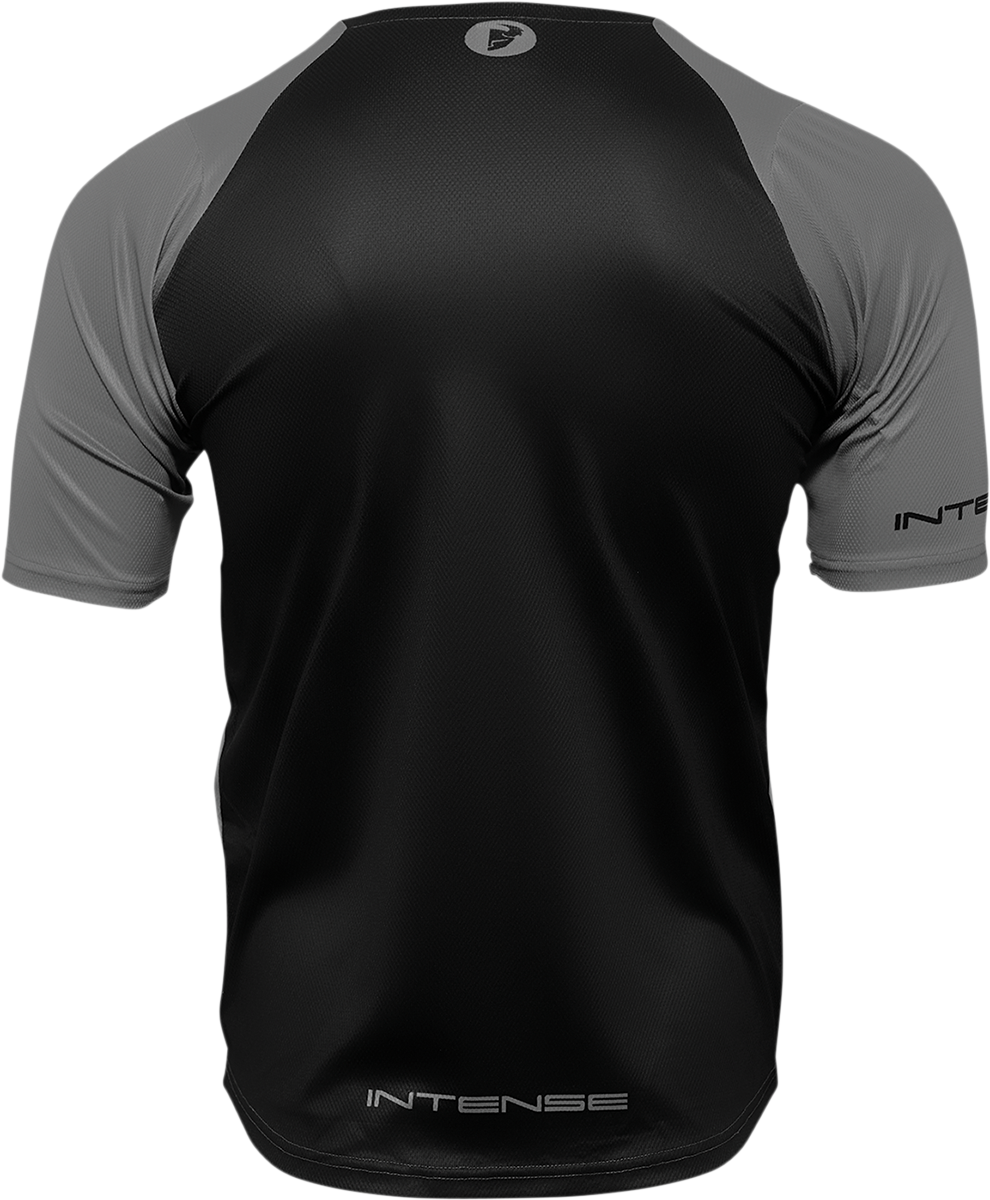 THOR Intense Assist Dart Short-Sleeve Jersey - Gray/Black - XS (Part Number 5120-0156)