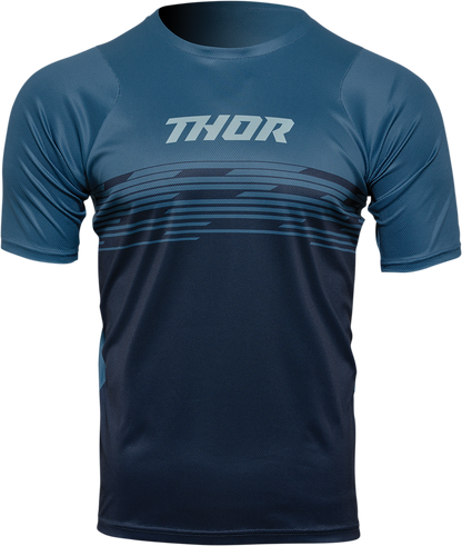 THOR Assist Shiver Short-Sleeve Jersey - Teal & Midnight - XS, Model 5120-0162
