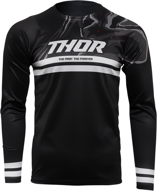 THOR Assist Banger Long-Sleeve MTB Jersey - Black, XS, Part 5120-0186