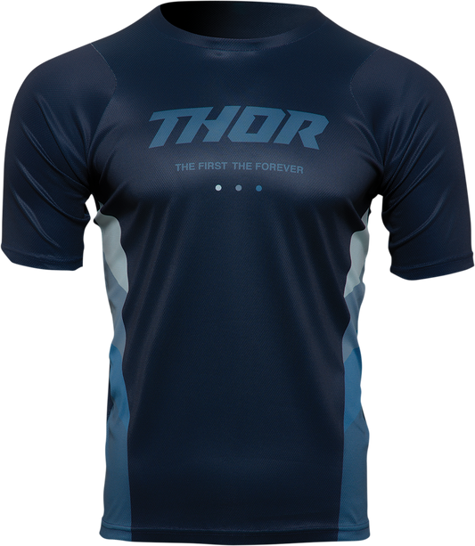 THOR Assist React Short-Sleeve Jersey - Midnight/Teal - Medium
