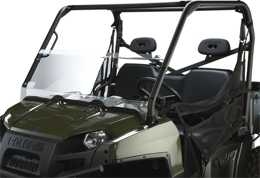 Moose Offroad Half Windshield for Ranger V000033-12200M - Polycarbonate Shield with Moose Logo and Stainless Steel Clamps