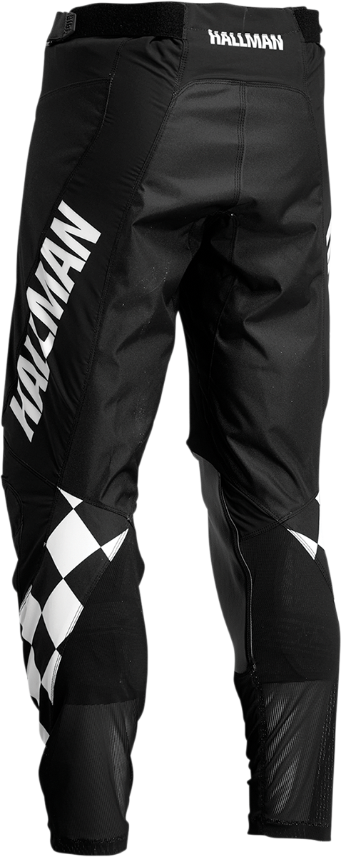 THOR Hallman Differ Cheq Pants – Black/White, US 38, Model 2901-9521