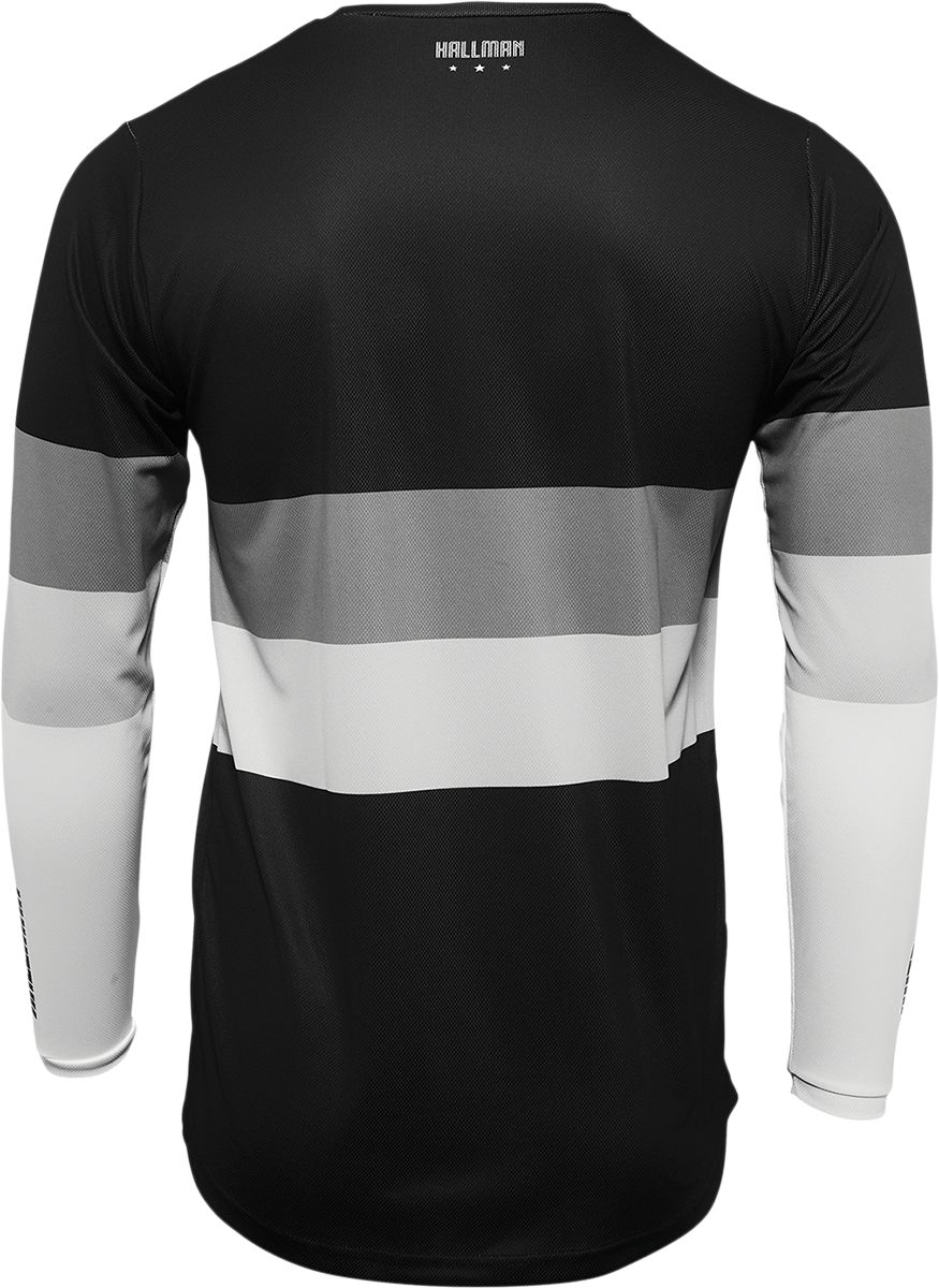THOR Hallman Differ Draft Jersey - Black/White - Medium (Part No. 2910-6598)