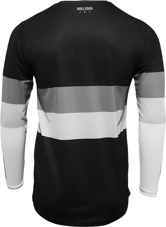 THOR Hallman Differ Draft Jersey - Black/White - Medium (Part No. 2910-6598)