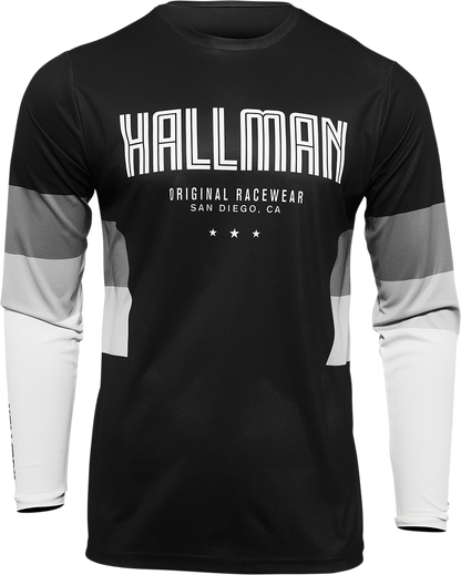 THOR Hallman Differ Draft Jersey - Black/White - Medium (Part No. 2910-6598)