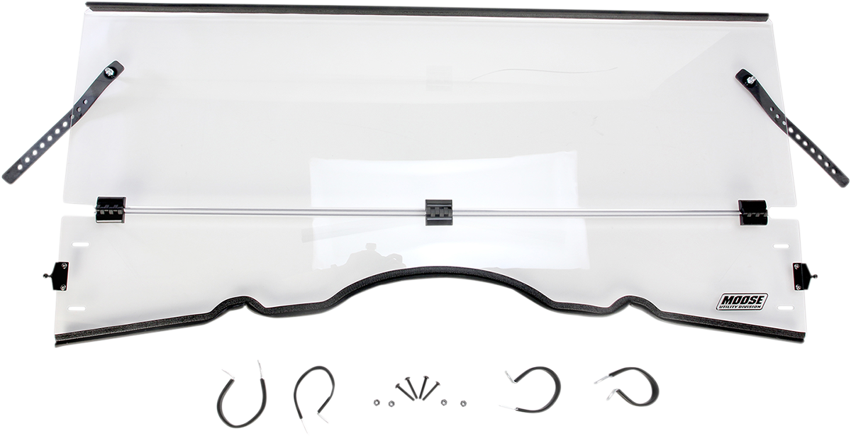 Moose Offroad Full Folding Windshield for Kymco LEMA100-0029 - Premium Polycarbonate Shield