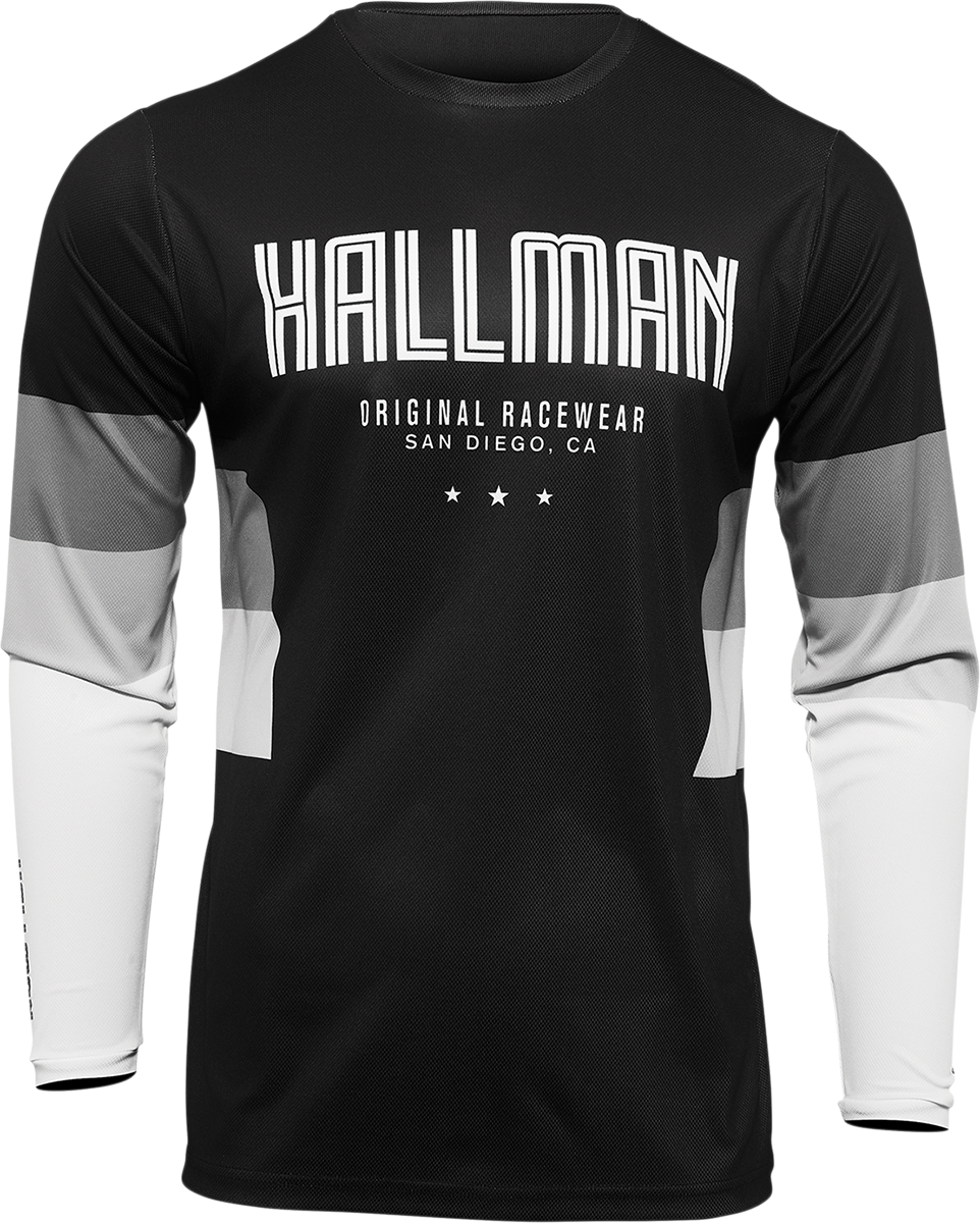 THOR Hallman Differ Draft Jersey 3XL - Black and White, Part 2910-6611