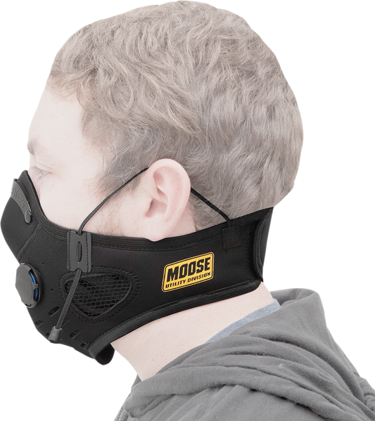 MOOSE Offroad Rider Dust Mask - Black MEDMBLK for Dust Protection and Comfort