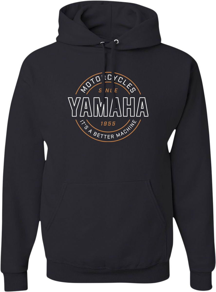 Yamaha Apparel Yamaha Better Machine Hoodie - Black - Large (Part Number: NP21S-M1972-L)